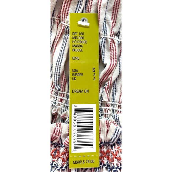 NWT Gianni Bini Magda off the shoulder top small - Picture 9 of 10